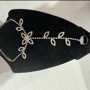 Elegant Silver Leaf anklet